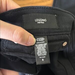 Express Black Mid Rise Jeggings